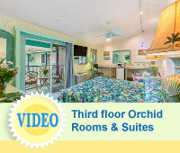 Orchid Rooms - hotel rooms at The Garden Island Inn