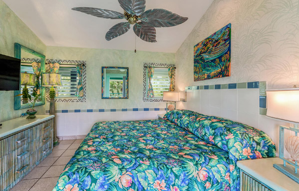 Interior of unit 19 at Garden Island Inn, Lihue, Kauai