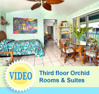Orchid Rooms - hotel rooms at The Garden Island Inn