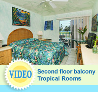 Tropical Rooms - hotel rooms at The Garden Island Inn